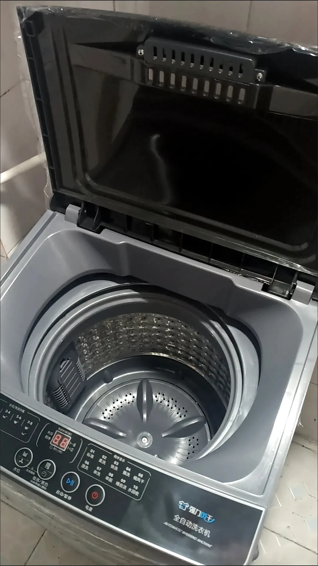 16KG automatic mini washer-dryer intelligent pulley dormitory hotel rental new, English, German operation of stainless steel