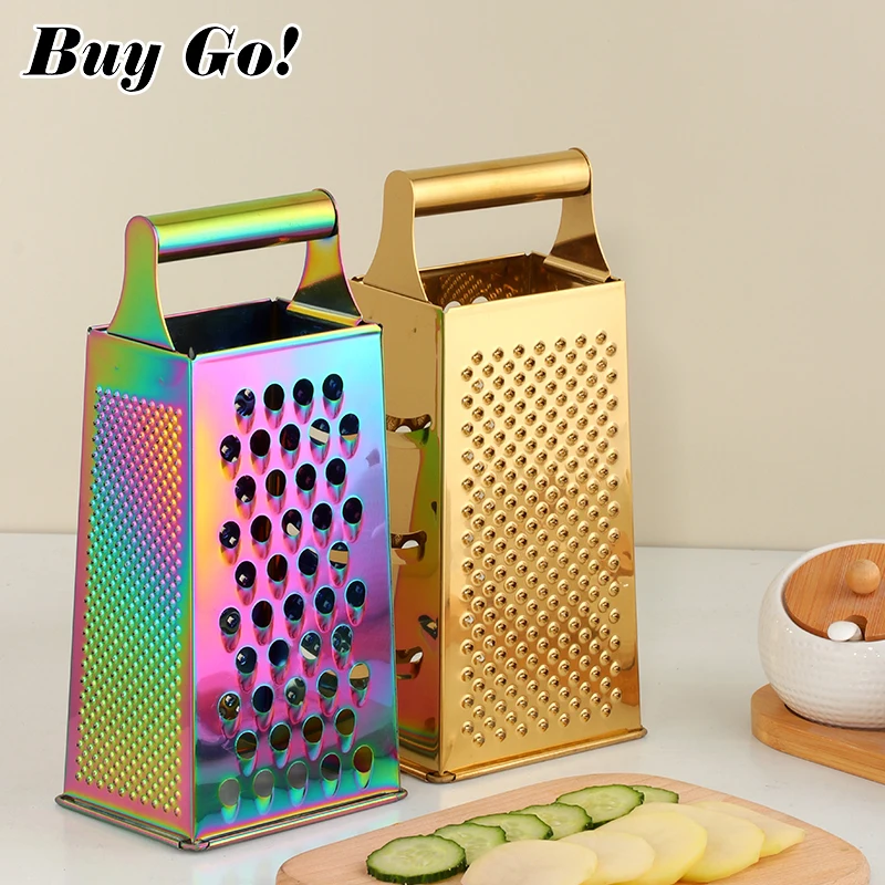 Hot sale Multifunctional  Kitchen Accessories 4 Sides Cheese Grater stainless steel grater vegetable