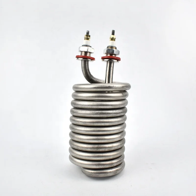 Electrical resistance coil hot water heater element tubular heater spiral water heater