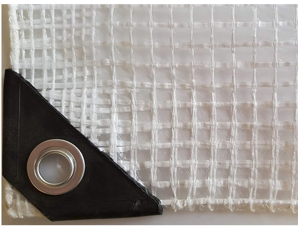 white Waterproof Clear Mono Cover Tarpaulin