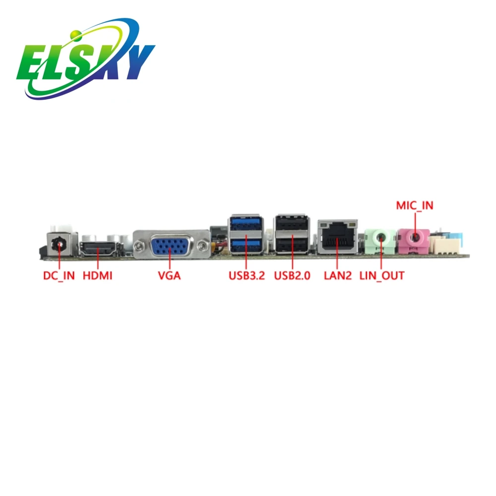 ELSKY High quality Core i7 14gen Mini itx motherboard H610 Board plus PCI-Ex4 2*DDR4 RAM for Artificial Intelligence