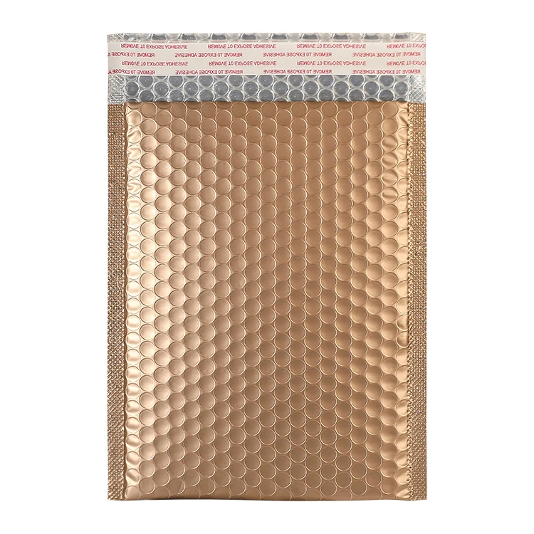 The factory produces customized waterproof plastic bubble bags for express clothing and cosmetics