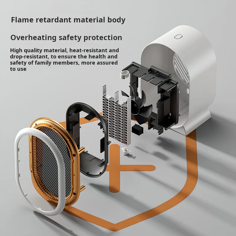 Temperature adjustable Electric Heating Fan High efficiency and energy saving Space Heaters for Winter Mini Electric Fan Heater