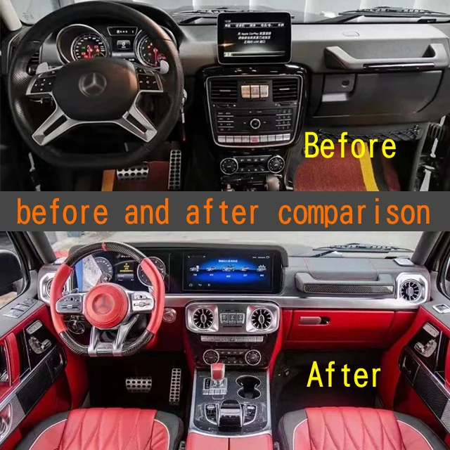 G Class interior old to new central control seat interior Kit for  g350g500g550 upgrade to g63 / G65