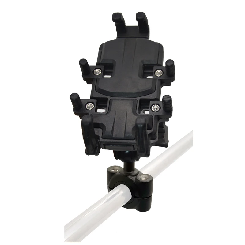 Flexible universal mobile stand phone socket grip holder hose clamp support shock-proof cell mobile phone holder for car mount