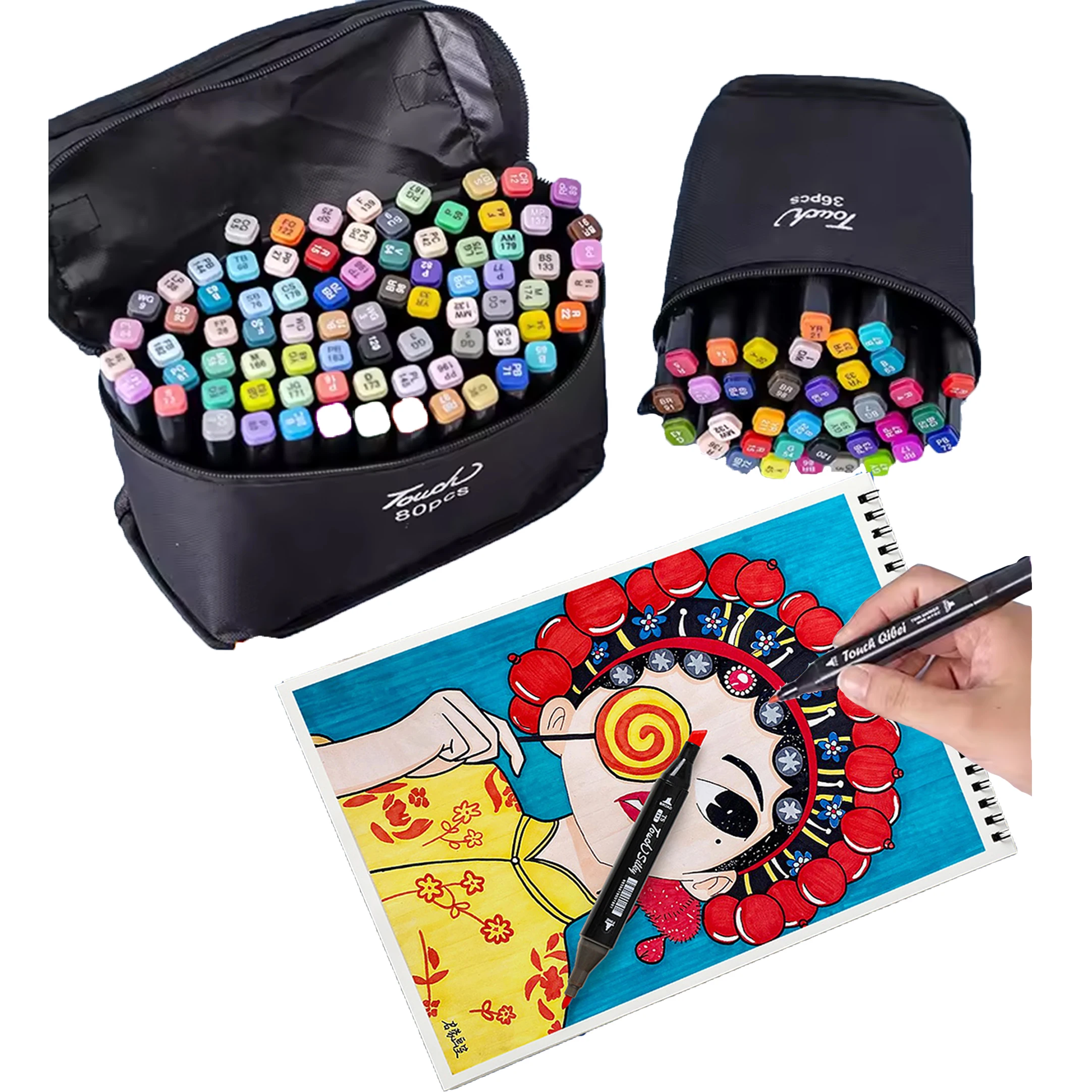 graffiti supplies marqueur de toutes les couleur double side color glitter painting marker set non-toxic paint for children
