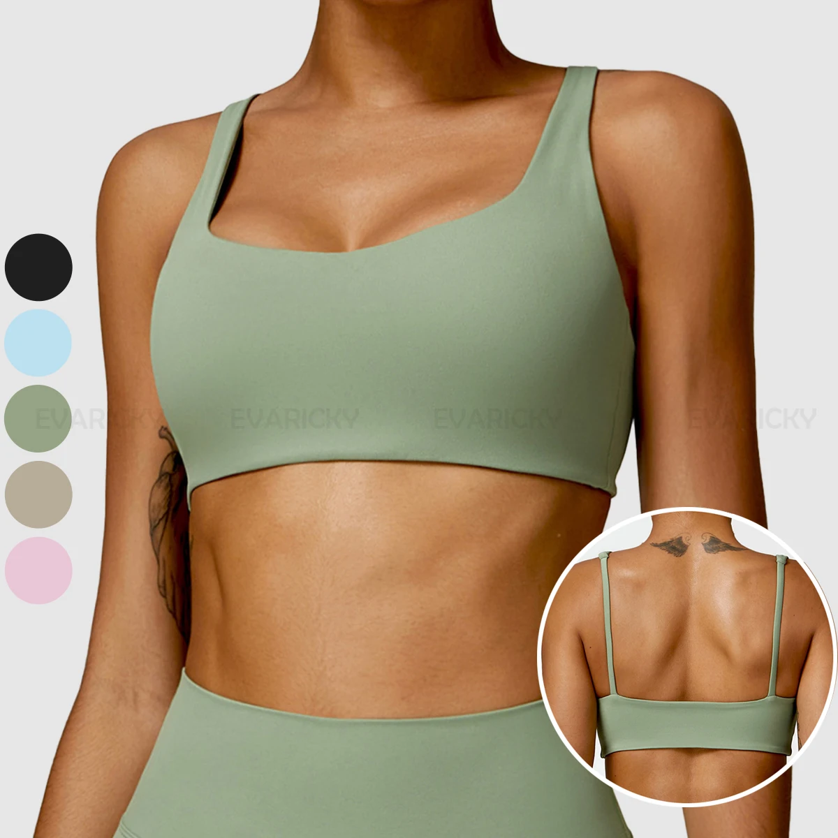 Hot Sale Sexy Padded Yoga Bra High Quality Women Sport Fitness Workout Stretch Beautiful Back Gym Running Sports Bra Women