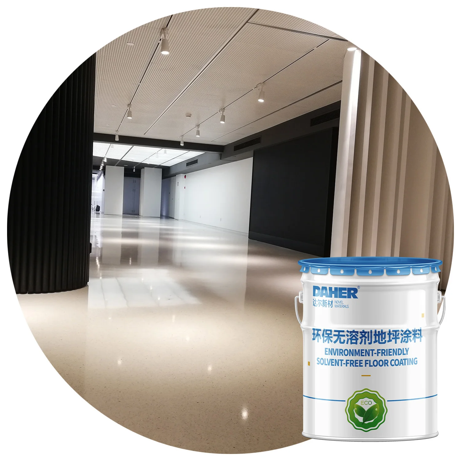 Epoxy Floor Coating Colorful Resin Flakes Marble Effect Paint