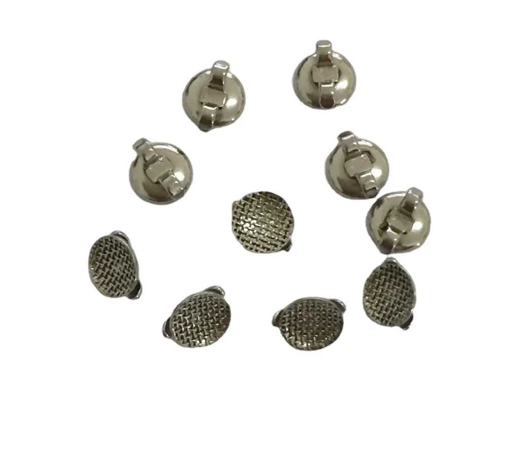 hot Supply 10pcs per pack dental Orthodontics used Lingual button with wings ling cleat welded