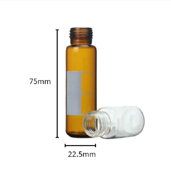 AIJIREN lab wholesale  Amber 10ml headspace  glass bottle  10ml laboratory bottles  for Shimadzu Aglient GC-MS system
