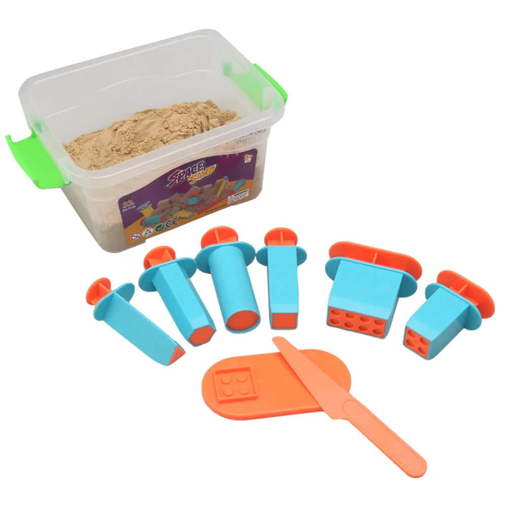 Детский моделирующий песок набор игрушек с формочками детский «сделай сам» умный развивающий для