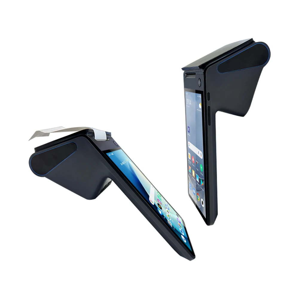 2G/3G/4G/WIFI 8-inch Dual Screen Android 14.0 NFC POS Terminal with Printer Z150