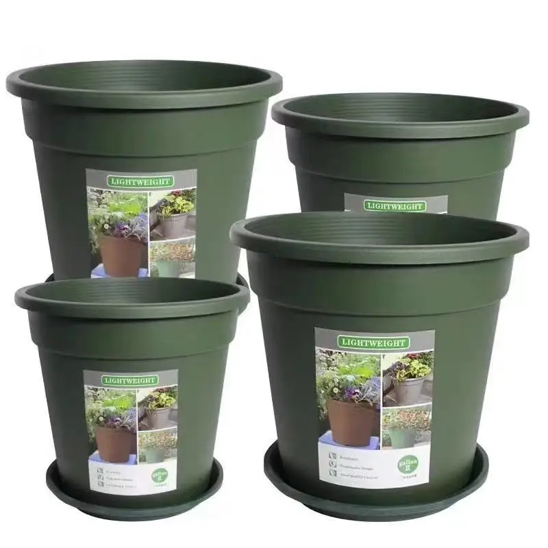 Multi Colors Gallon Flower Pots And Planters Garden Pots Planters Outdoor Plastic Flower Pots