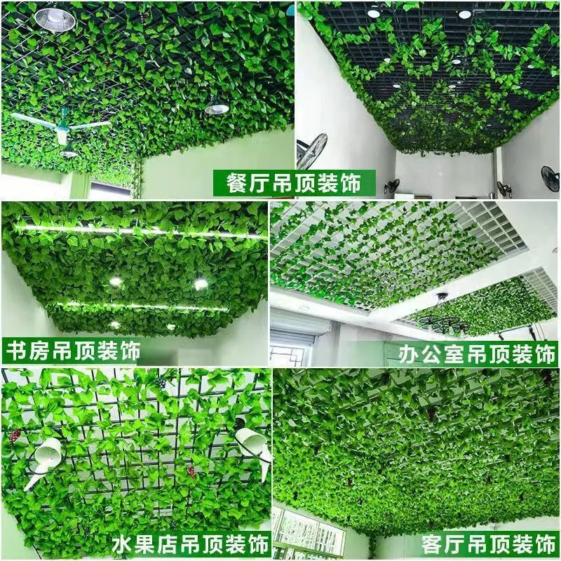 Hot sell Fake Vines Hanging Plants Backdrop Green Leaves Artificial Ivy Greenery Garland for Room Bedroom Wall Decor