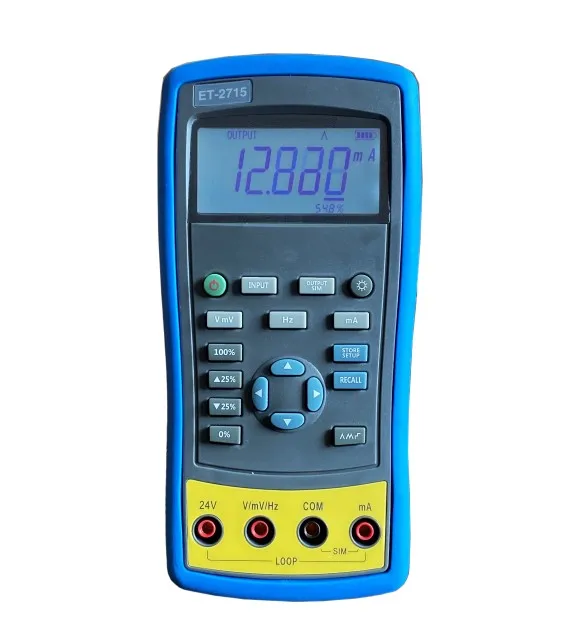 ET2715B smart process voltage and current calibrator high precision, high resolution and high reliability hand-held calibrator