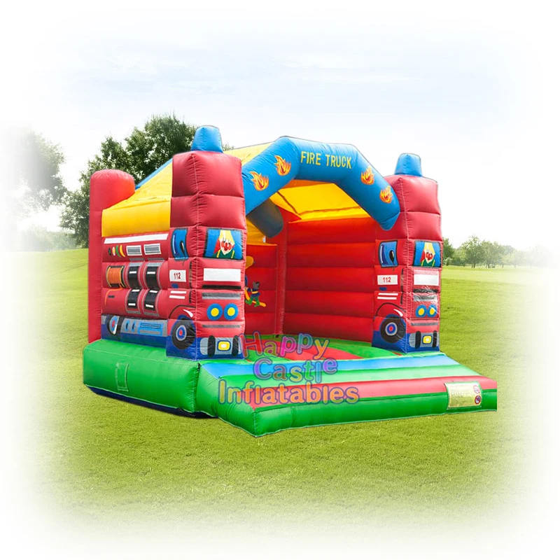 Commercial   fire truck kids jumping castle inflatable bouncer castle inflatable bounce house for sale