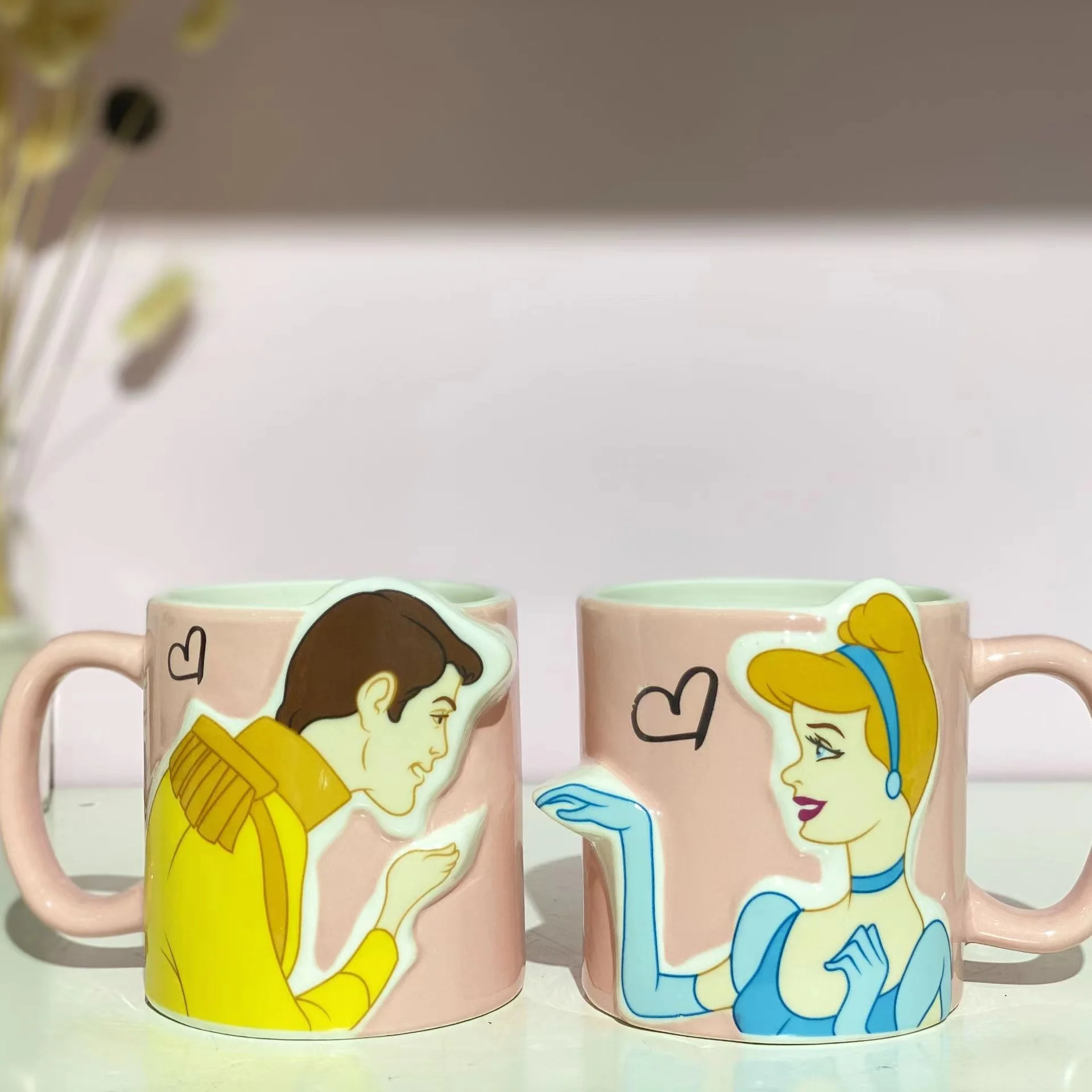 The factory supplies a pair of low price ceramic coffee cups for lovers