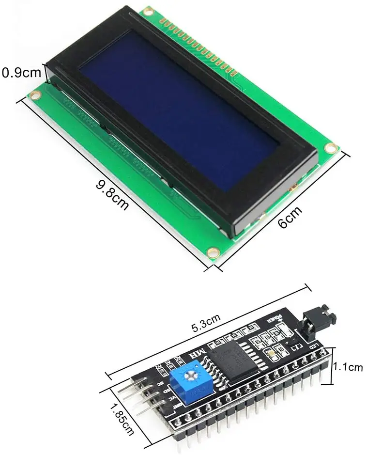 20x4 with IIC/I2C/ Serial Interface Adapter 2004 LCD Display Module