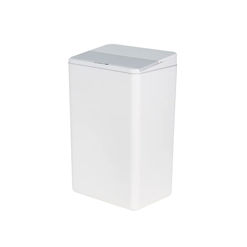 Double Opening Lid 17 Liter ABS Smart Sensor Plastic Waste Garbage Bin Indoor Trash Can Container Storage With Removable Battery