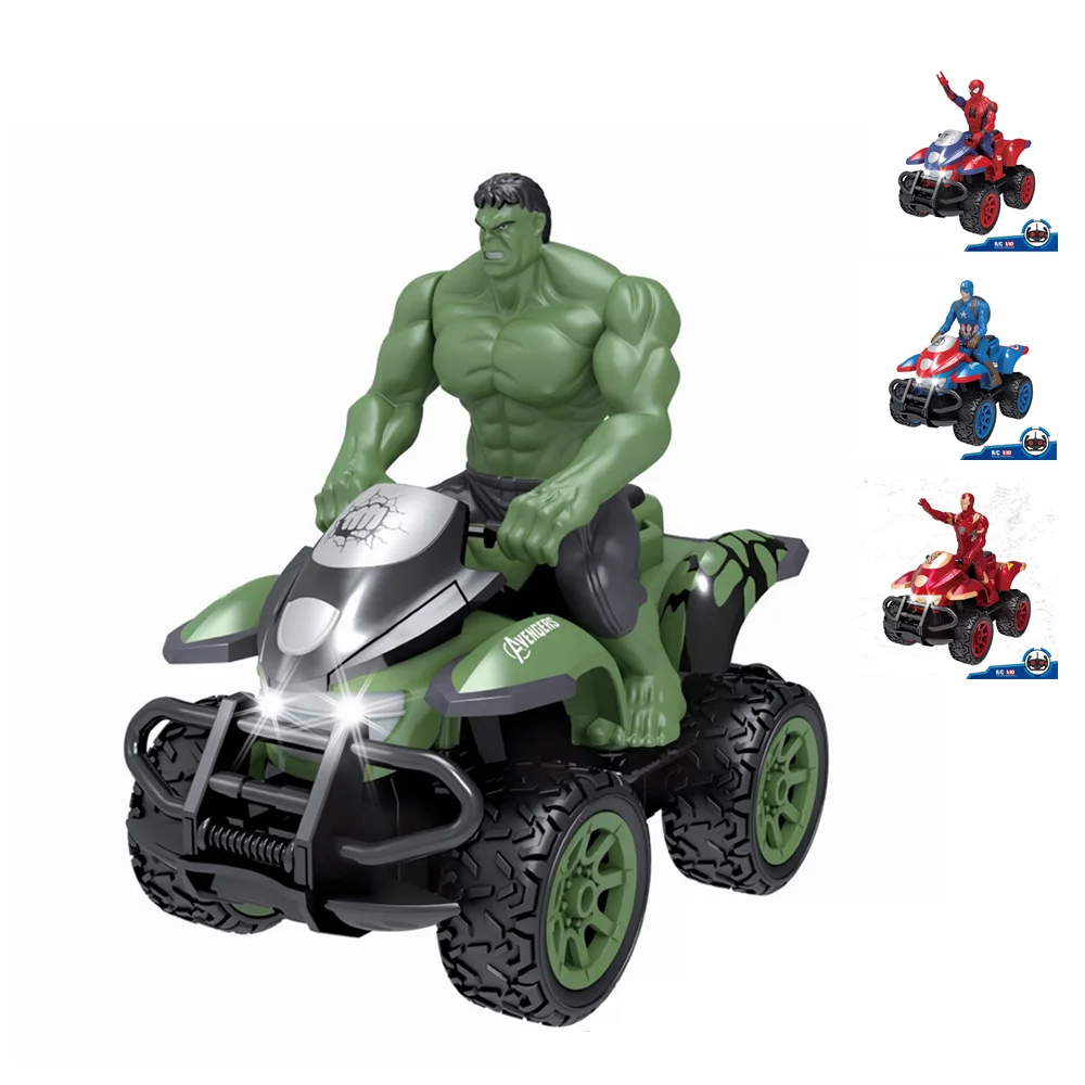 1:10 Iron-man beach motorcycle superhero avenge league large remote control race car holiday gift four-wheel rc motorcycle toy
