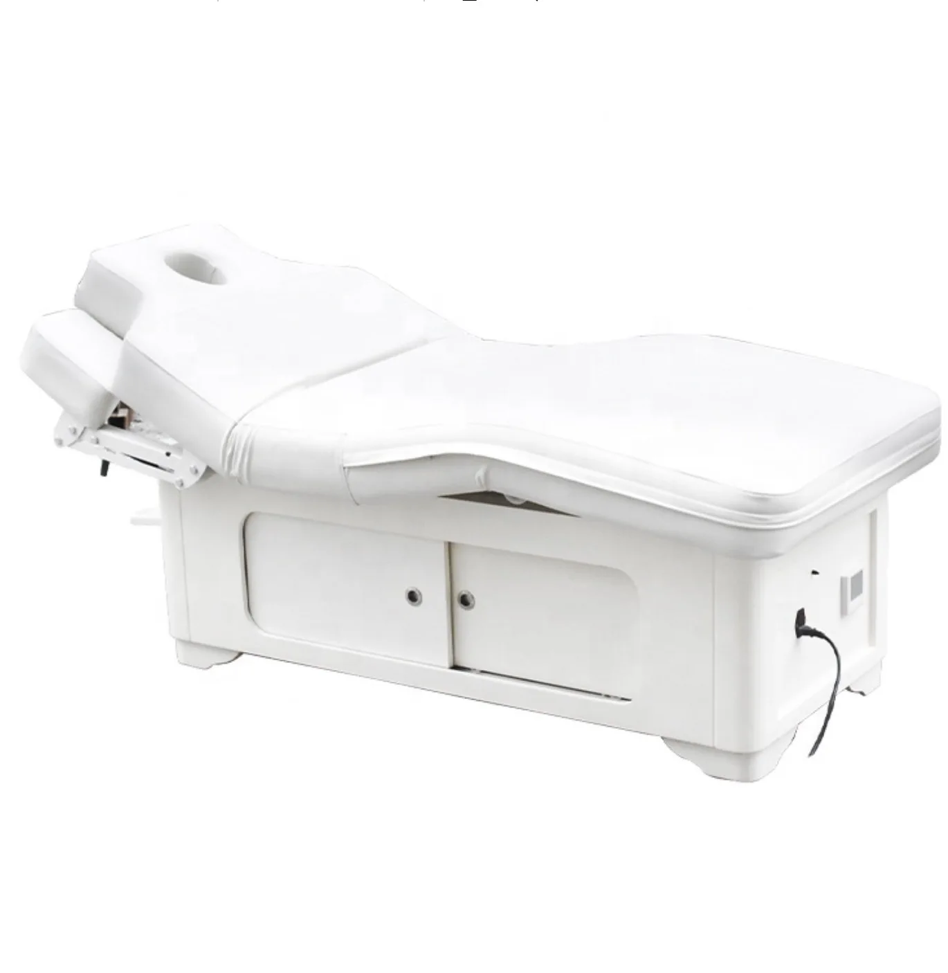 modern style bed with lift up storage massage chair led luxury adjustable heated massage beauty treatment beauty massage table