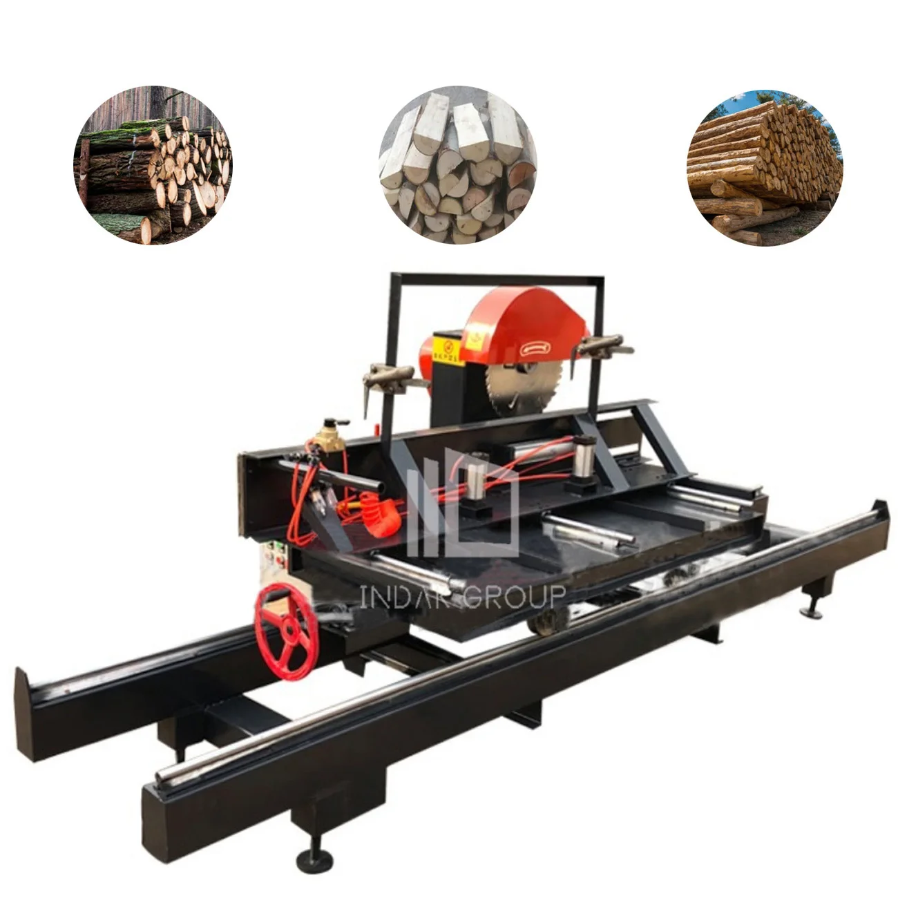 CNC full-automatic round woodworking saw machine