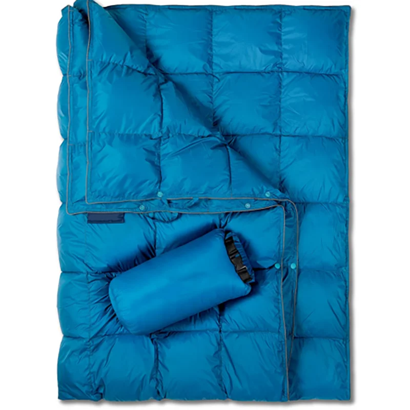 Recycled Materials Down Travel Napping Waterproof Puffy Outdoor Camping Blanket
