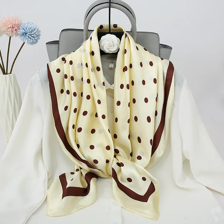 Luxurious Silk Polyester Extra Large Square Scarf Shawl Wrap For Women  For Evening Dresses