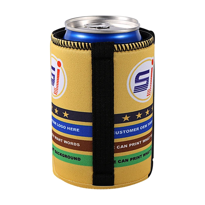 Custom Logo Promotion Advertising Use Sublimation outdoor drink holder Neoprene Stubby Bottle Cooler