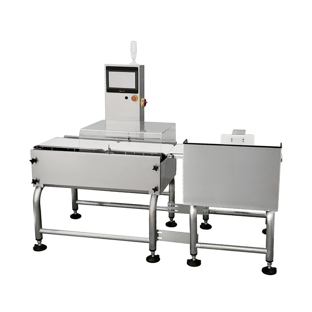 in motion checkweigher for detecting missing pieces of a kit inline conveyor scales