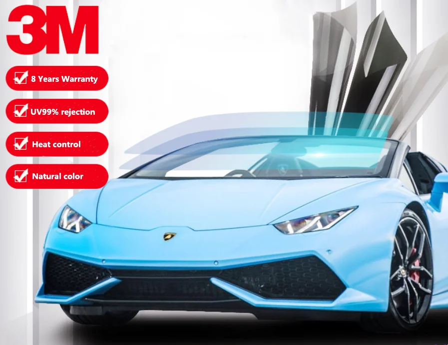 3m crystalline uv400 solar control pet bulletproof window film