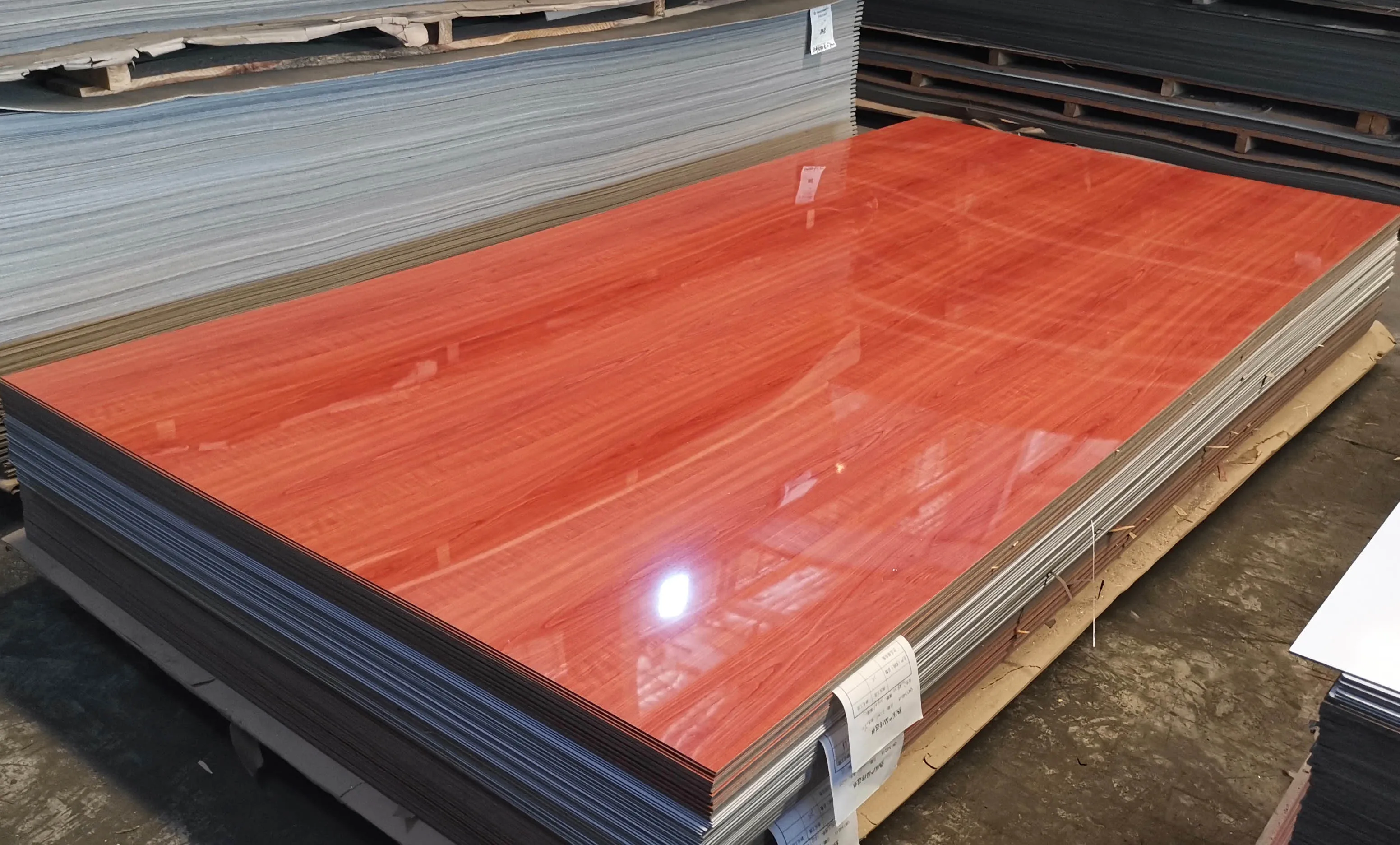 Lesifu high gloss woodgrain hpl 2440 panel furniture material 2mm 2.5mm high pressure laminate sheets 2mm formica sheet