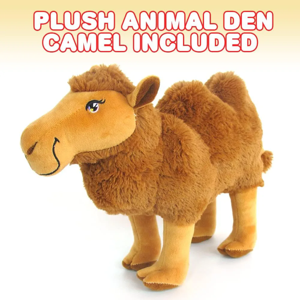 Plush Soft Humpback Camel Stuffed Toy Kids Home Nursery Animal Decorations Zoo Party Prop Gift Animal Toys Brown Plush Camel