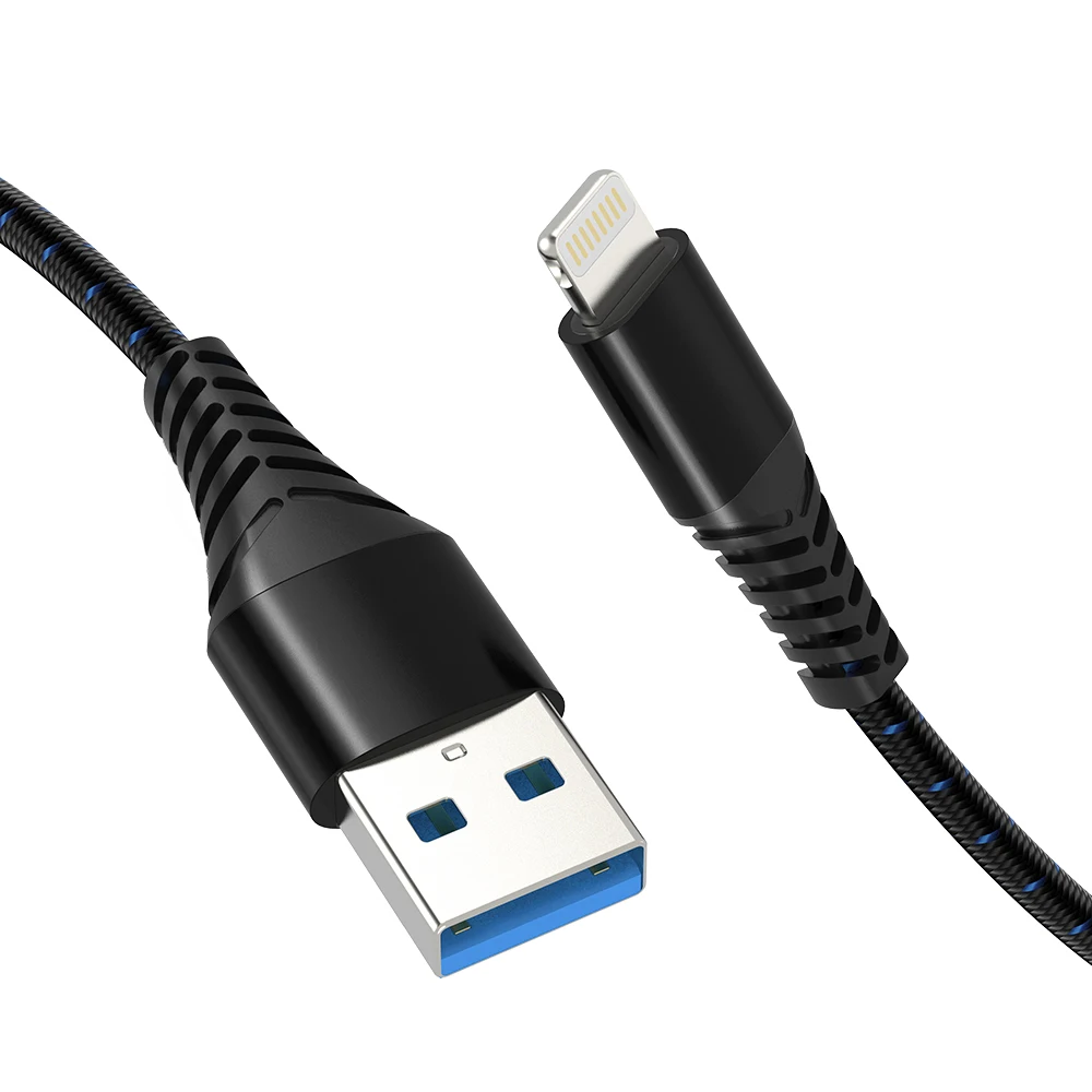 For Apple MFi Official Usb Cable Nylon Wire for Macbook Adapter USB