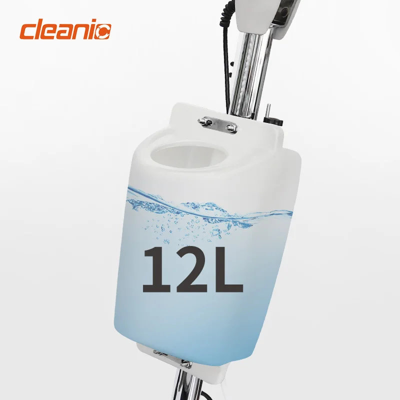 Exterior floor polish cleaning machine wired hand push industrial commercial professional single disc floor scrubber