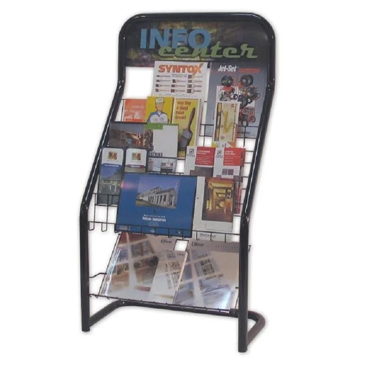 Factory Selling magazine Stand Racks Expandable Tier Shelf Book Display Steel Shelves