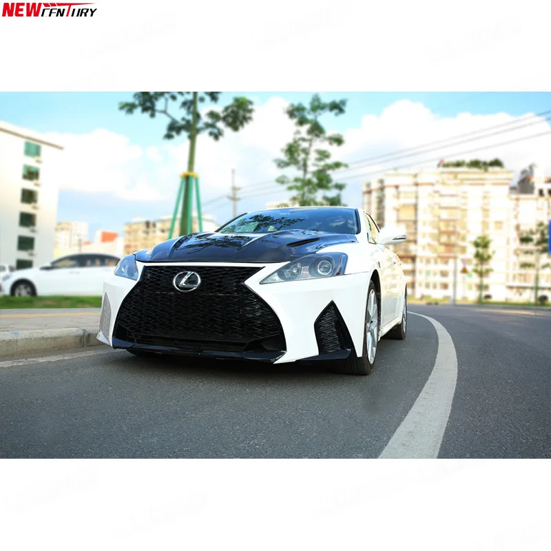  Обновленная бампер переднего бампера 1:1 для Lexus IS Sedan/Coupe 2006-2012 до 2021 стиль ISF полипропиленовые