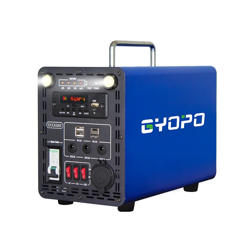 220v Portable Power Bank Station 300w 24ah 288wh Emergency Power Station With Remote Control