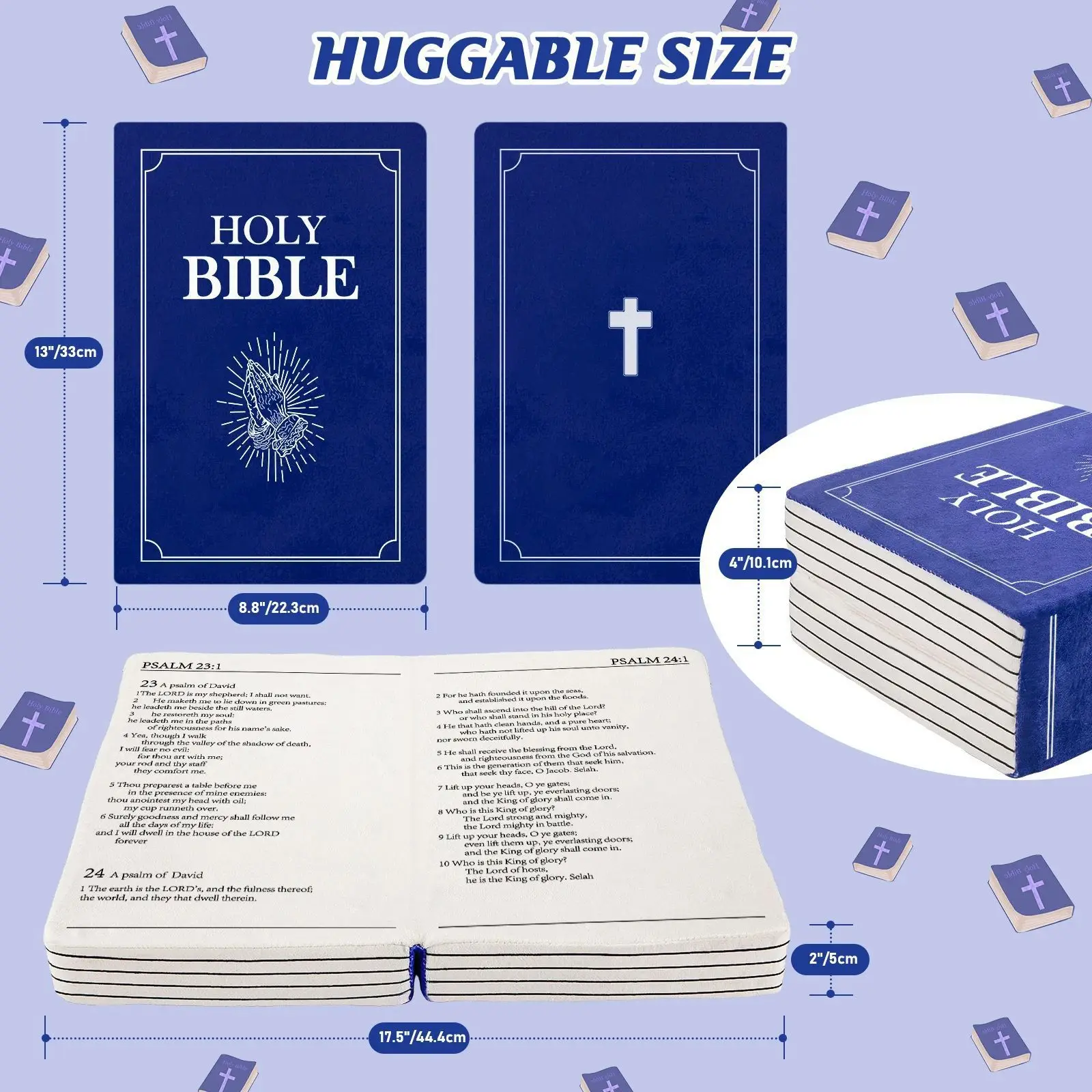 Custom Manufacturer Holy Bible Pillow Book Wholesale Soft Holy Bible Doll Holy Bible Plush toys