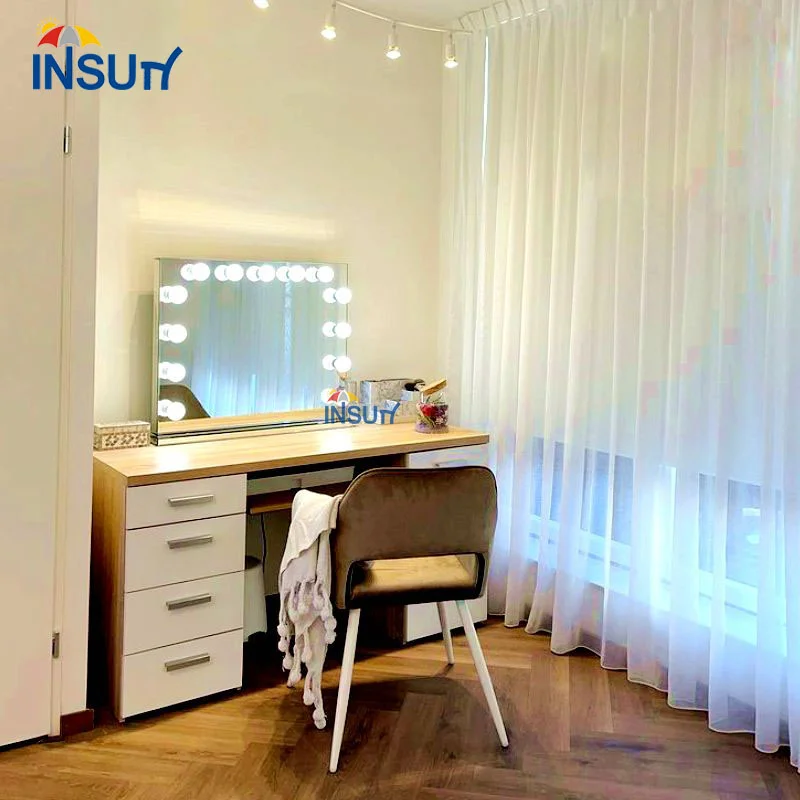 Modern nail salon furniture makeup table throne dressing with mirror new design small vanity table for salon