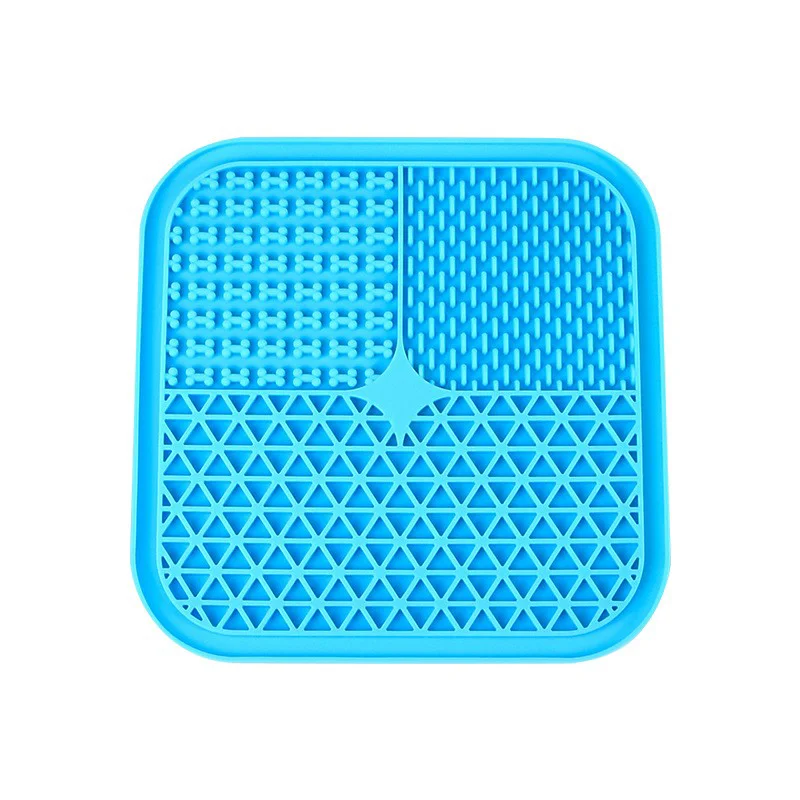 Newopean Food Safe Lick Pad Puppy Licking Mats and Distraction Plate Treat Mat Dog Lick Mat with Suction Cups silicone
