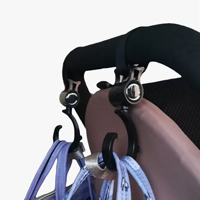 
2pcs/Set Baby Stroller Hooks Pram Rotate 360 degree Cart Hook Accessories For Hanger Bag 