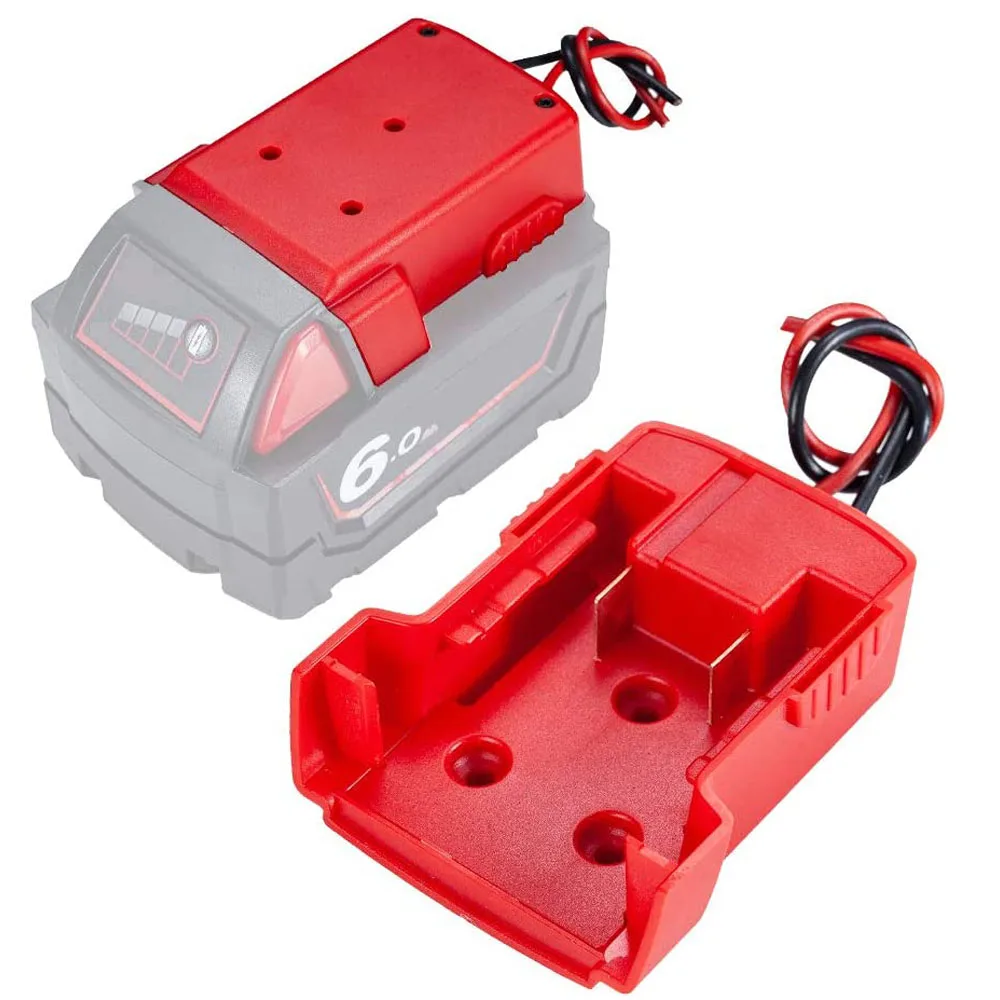 Power Wheels Adaptor for Milwaukee M18 Battery 18v Dock Power Connector with 14 AWG wires