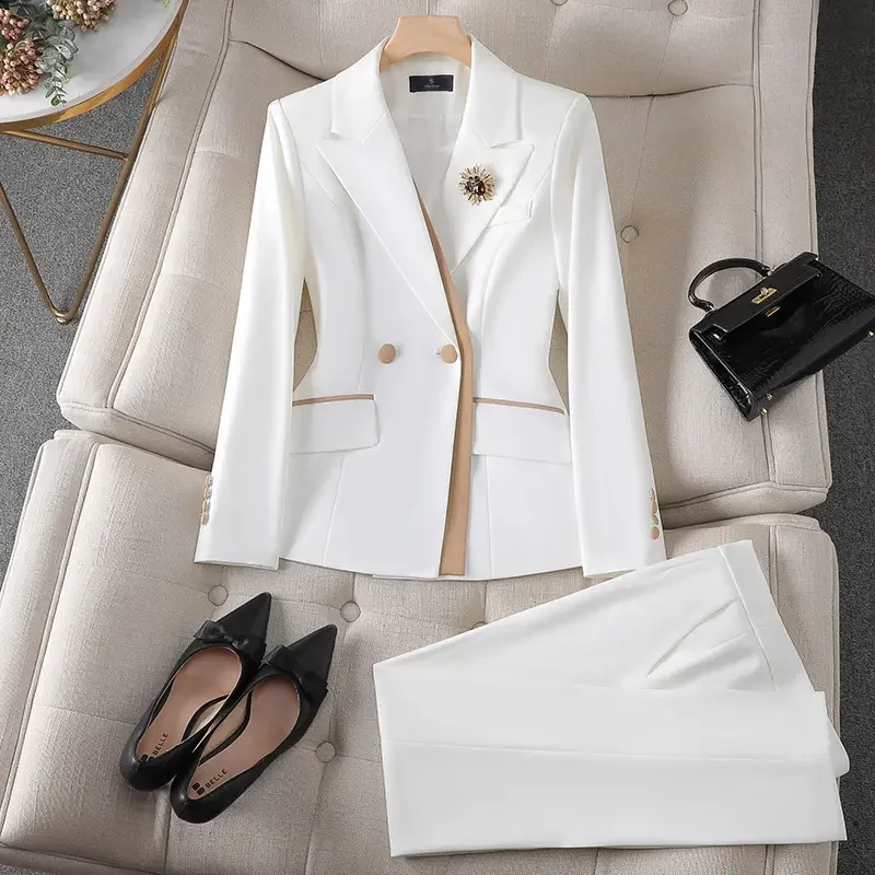 Office clothing for women fashion casual fall outfits street wear two pieces ladies suit