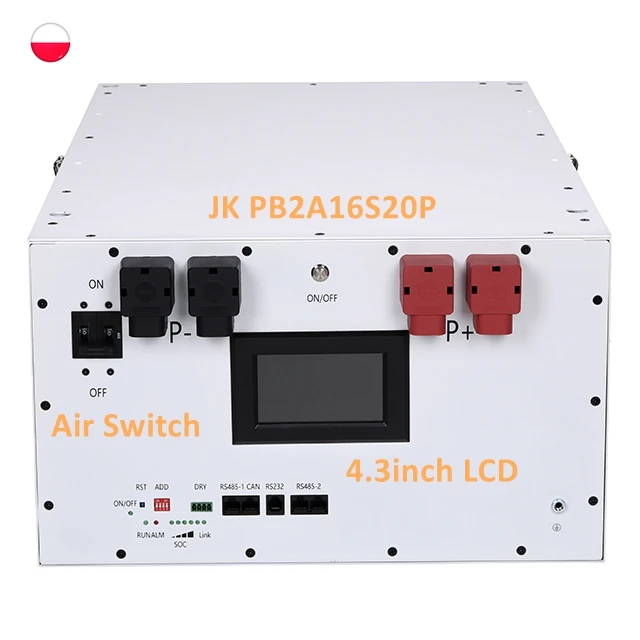 LiFePO4 DIY наборы 48 В 51 2 15Kwh пустой корпус батареи может добавить JK PB2A16S20P инвертор BMS 4 3 дюймов сенсорный ЖК-дисплей металлическая коробка