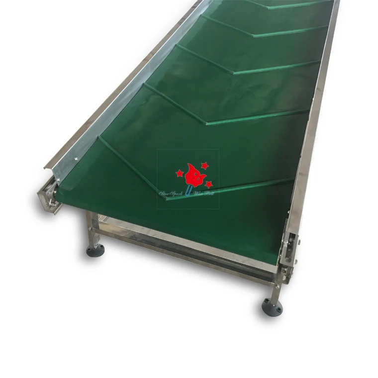 Plastic polyester meltblown mesh fabric blue PU grade conveyor belt for food with low price
