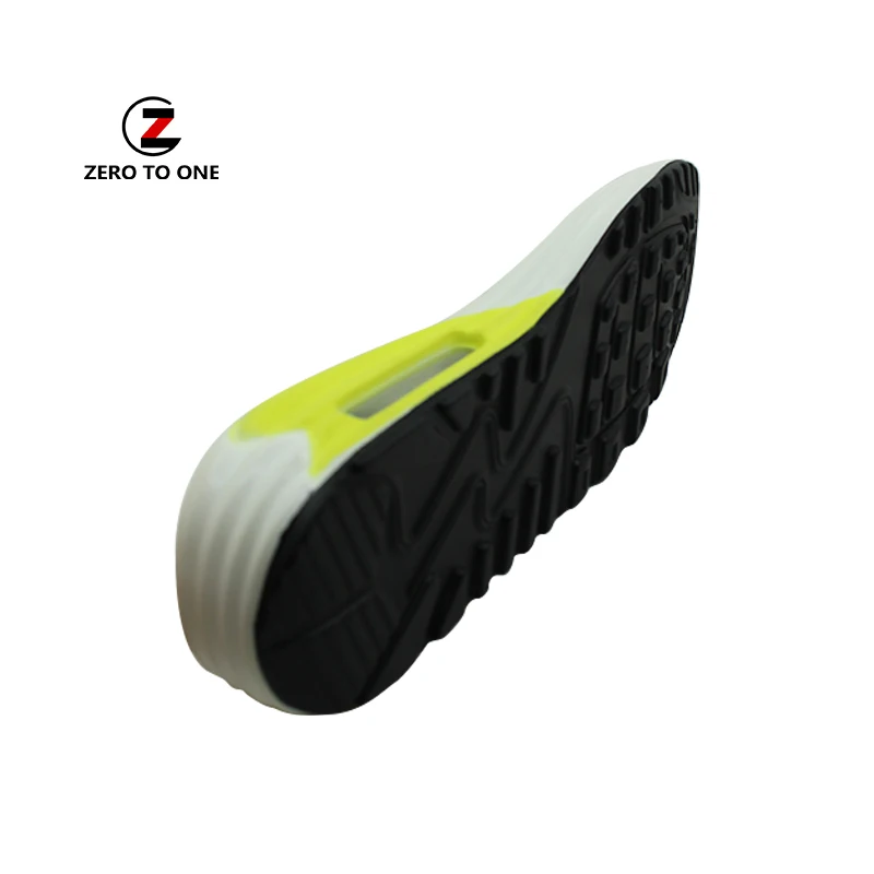 Customized New Design Damping Elastic Air Cushion Midsole With Pu Outsole Sneaker Casual Running Soles