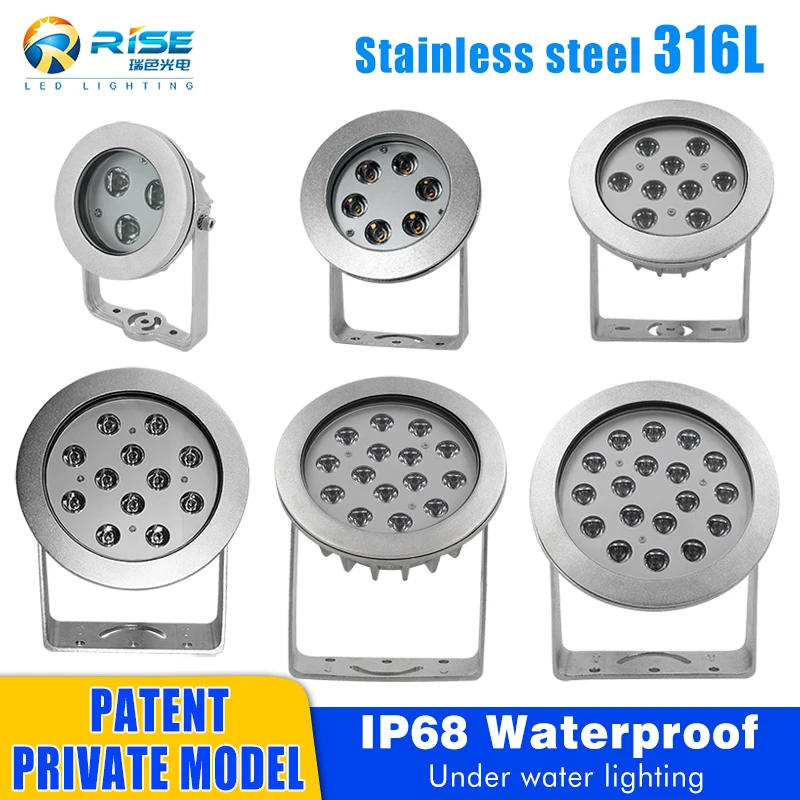 Led Lamp Underwater Swimming Pool Lights Hot Sale Musical Dancing Water Outdoor Garden Fountain DMX512 RGBW DC12V/24V 90 IP68 80