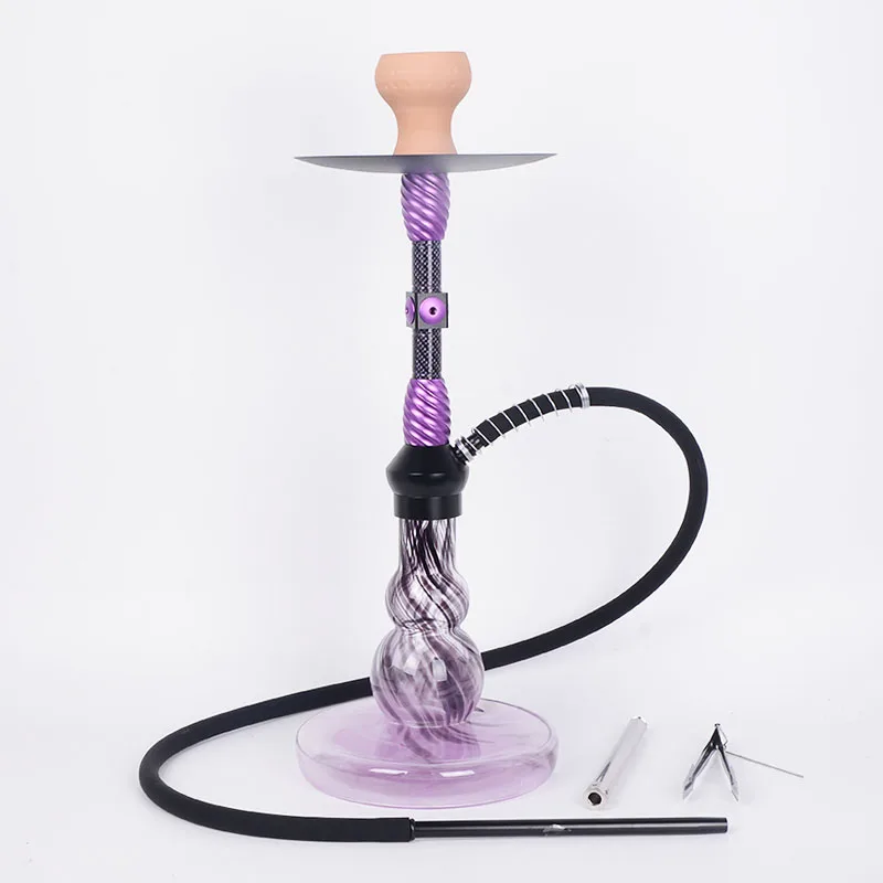 Custom Premium Hookah Set Large Portable Aluminum Alloy Shisha Hookah Set
