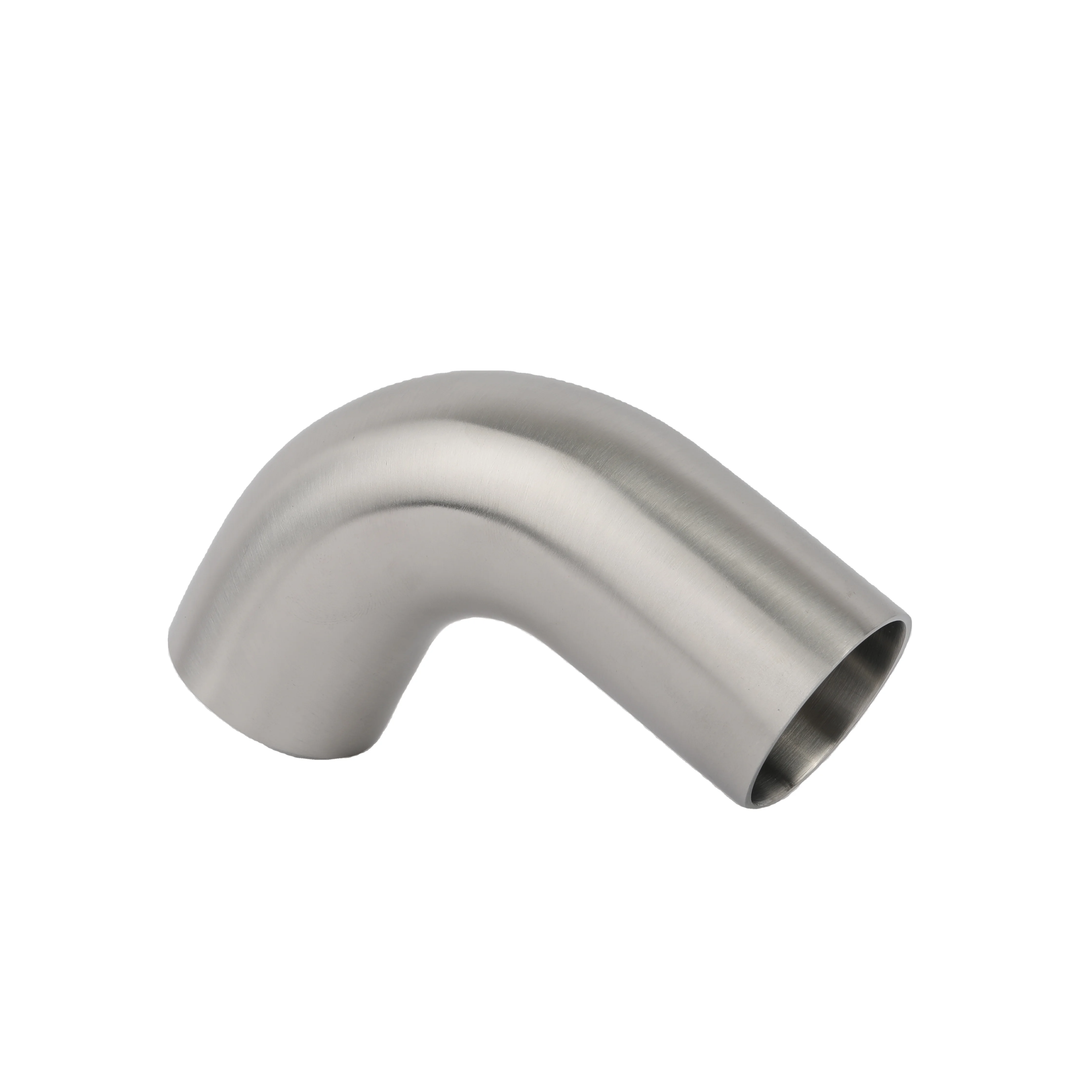 high quality plain end 304 316 welding pipe fitting elbow 90 degree ss304 stainless steel long type bend polished sanitary elbow